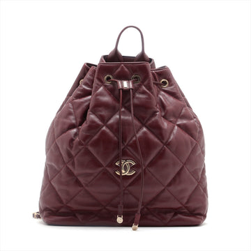 Chanel Matrasse in Chain Ruckside Bordeaux G  28th