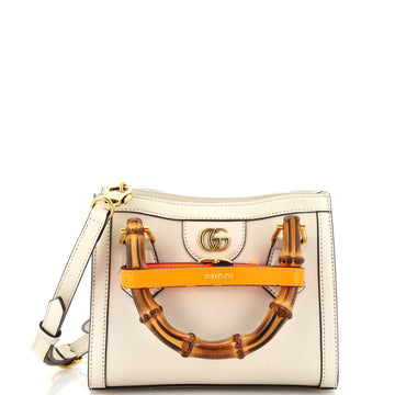 Diana NM Bamboo Handle Tote Leather Mini