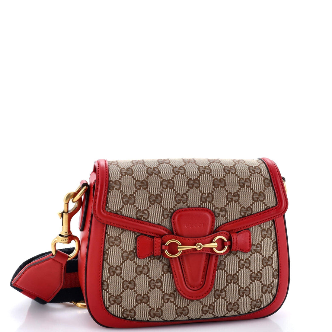 Lady Web Shoulder Bag GG Canvas Medium