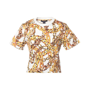 Louis Vuitton LV Logo 23SS Cotton  M  White x Yellow RW231W Clopd  tags