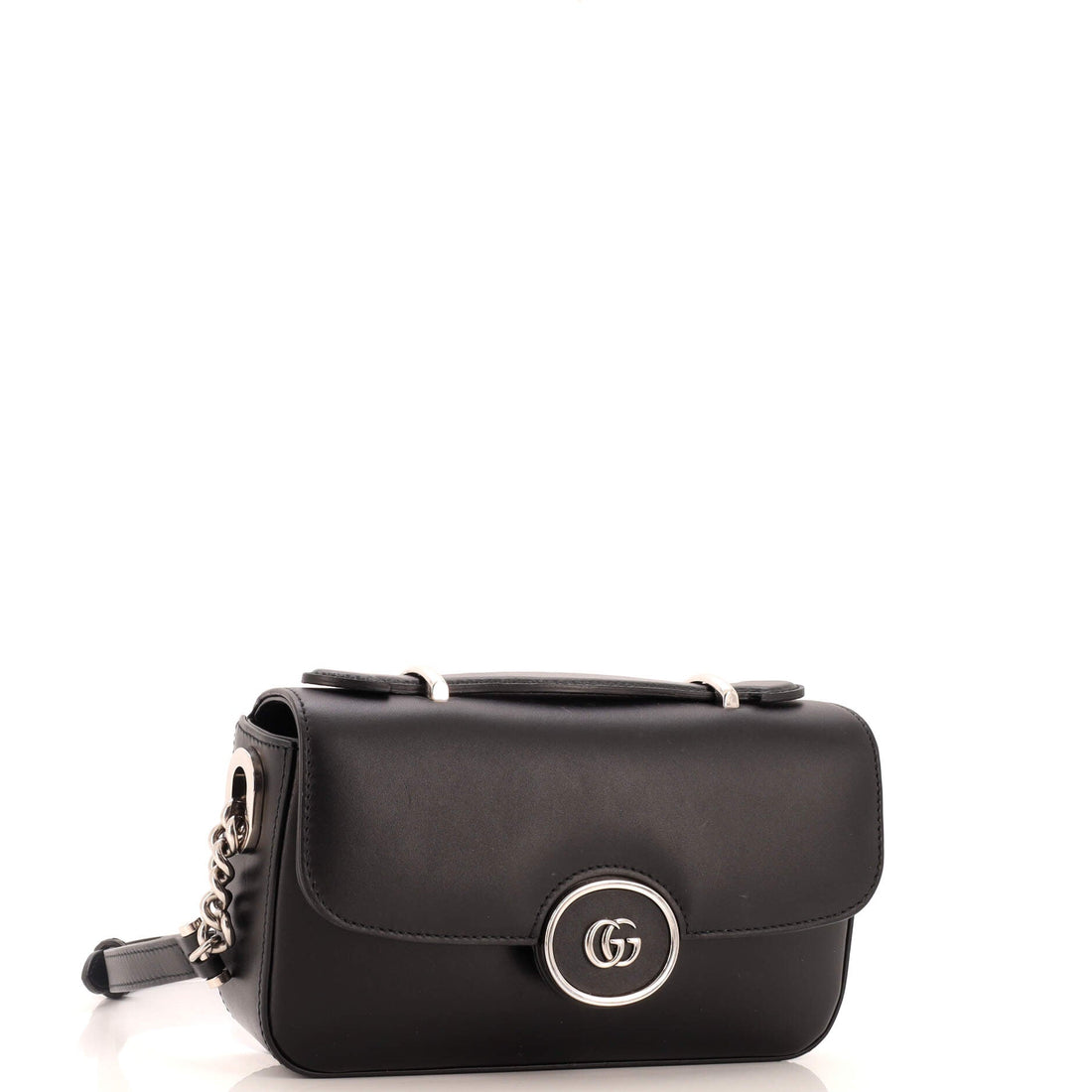 Petite GG Flap Shoulder Bag Leather Small