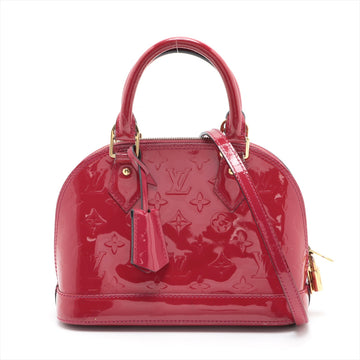 LOUIS VUITTON Alma BB in Monogram Vernis Red M91771