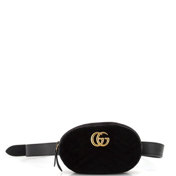 GG Marmont Belt Bag Matelasse Velvet