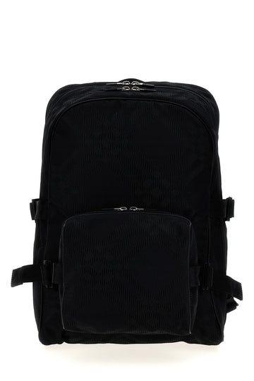 Burberry Men Check Jacquard Backpack