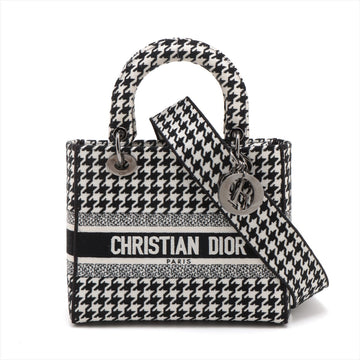 Christian Dior board 2WAY Handbag Black X White