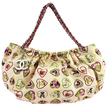 Chanel Pink Canvas Valentine Handbag