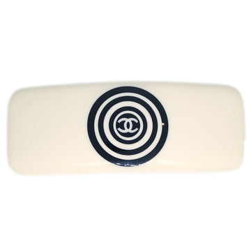 Chanel Hair Clip Hairpin Barrette White 01P