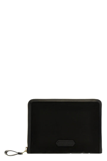 Tom Ford Men Logo Nylon Clutch