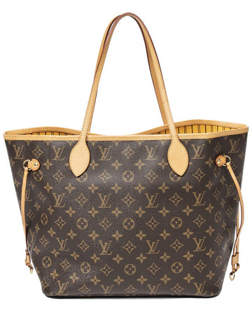 Louis Vuitton Brown & Yellow Monogram Canvas Neverfull ( )