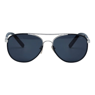 Louis Vuitton Attraction Pilot Sunscreen Z0704U Black Silver Metal Leather  Louis Vuitton