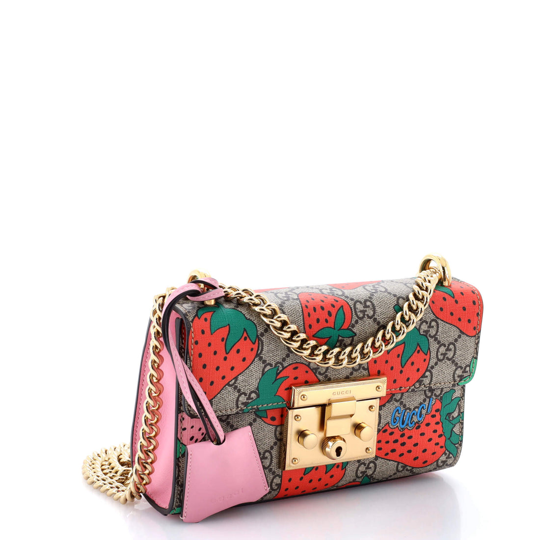 Padlock Shoulder Bag Printed GG Coated Canvas Small