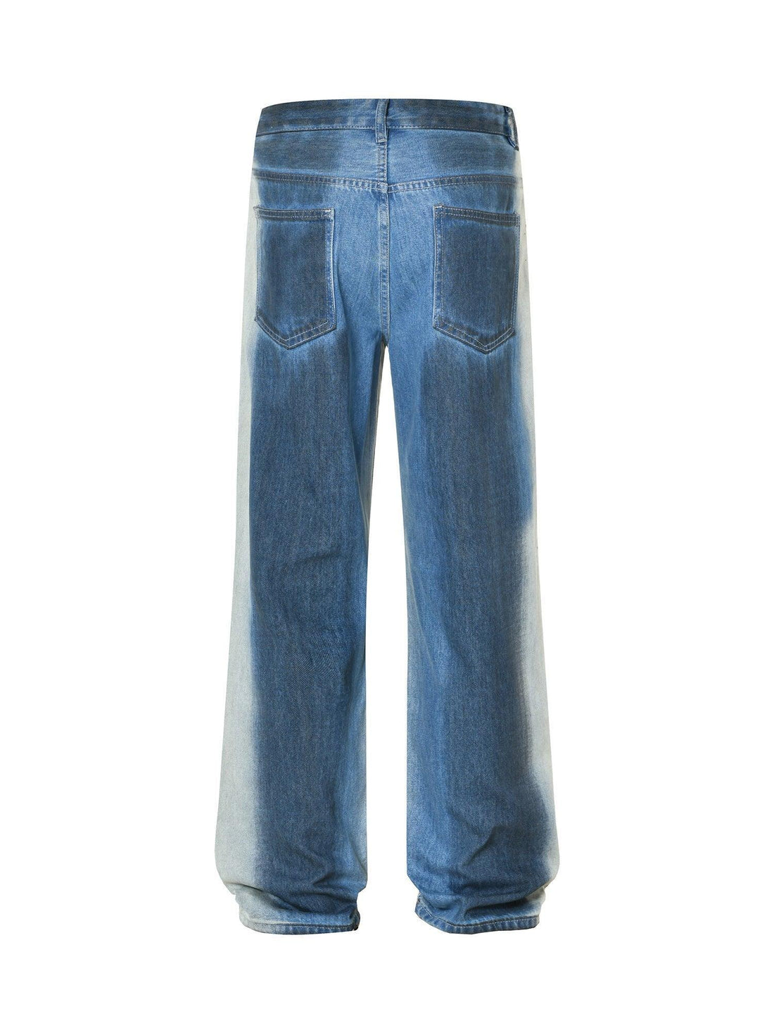 Makersluxe High Street Distressed Washed Ripped Jeans