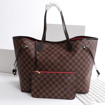 Makersluxe - Neverfull MM Canvas Bag Brown