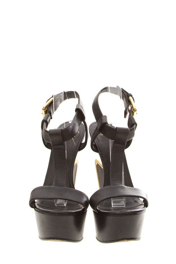 Giuseppe Zanotti Black Wedge SZ 37