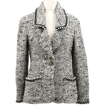 Chanel Fall 1994 single-breasted tweed blazer #42