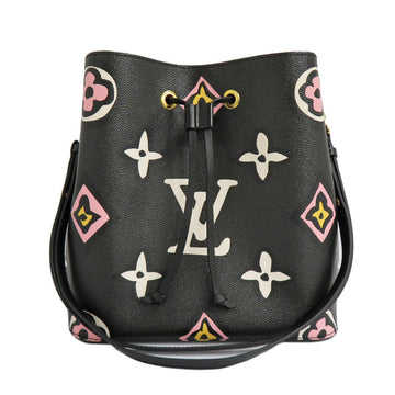 Louis Vuitton Monogram Neonoe MM Bag M45821 Black Wild Heart Shoulder Bag Black Leather