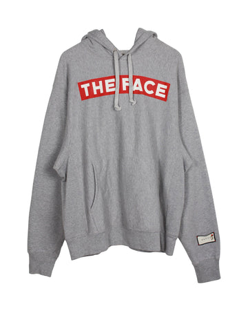 Gucci The Face Hoodie Jacket in Grey Cotton