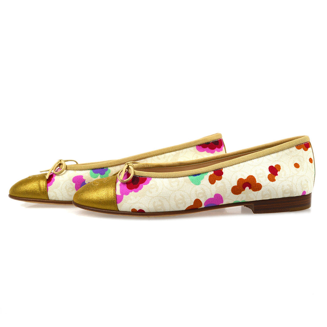 CHANEL Floral ballerinas Shoes #37 1/2