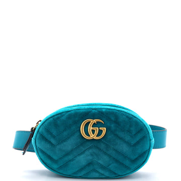 GG Marmont Belt Bag Matelasse Velvet