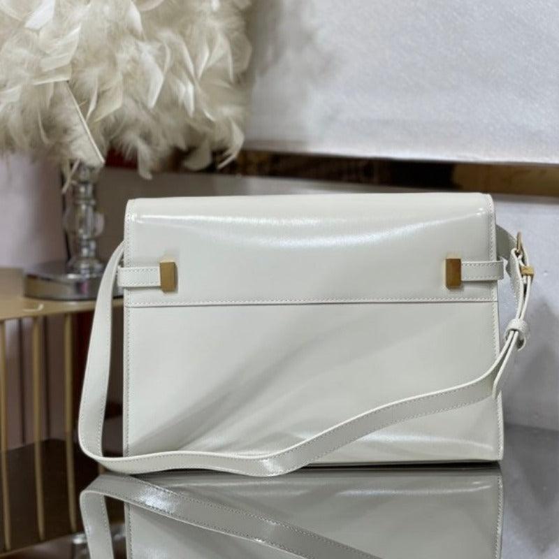 Makersluxe - MANHATTAN SHOULDER BAG IN BOX WHITE