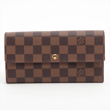 LOUIS VUITTON Sarah Long Wallet in Damier N61734