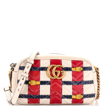 GG Marmont Camera Bag Trompe L'Oeil Matelasse Leather Small