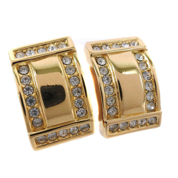 Christian Dior Earring G   Rhinestone Square  15.5g  ??  Earring