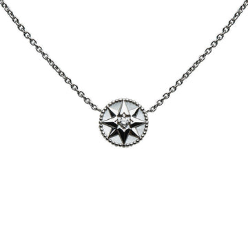 Dior Rose Devan Star Motif Chain Collar K18WG White Gold  Dior