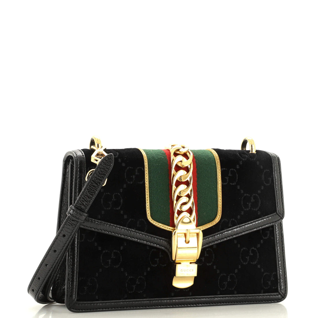 Sylvie Shoulder Bag GG Velvet Small