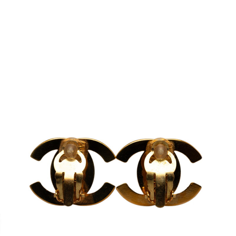 Chanel Vintage Cocomark Turn-Rock Earring Gold Make-up  Chanel
