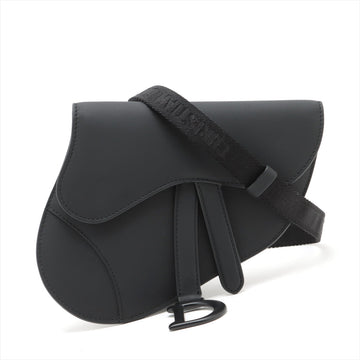 Christian Dior Saddle Leather Body Bag Black