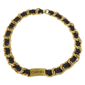Chanel 1980s Gold & Black Chain Belt