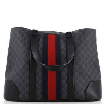 Web Open Tote GG Coated Canvas Large