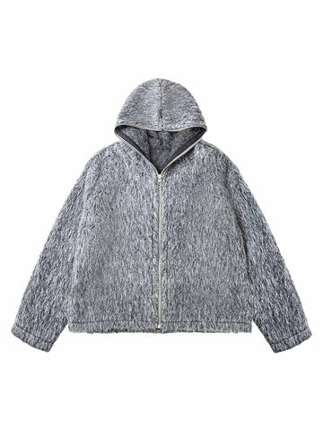 Makersluxe Mohair Full Zip Jacket