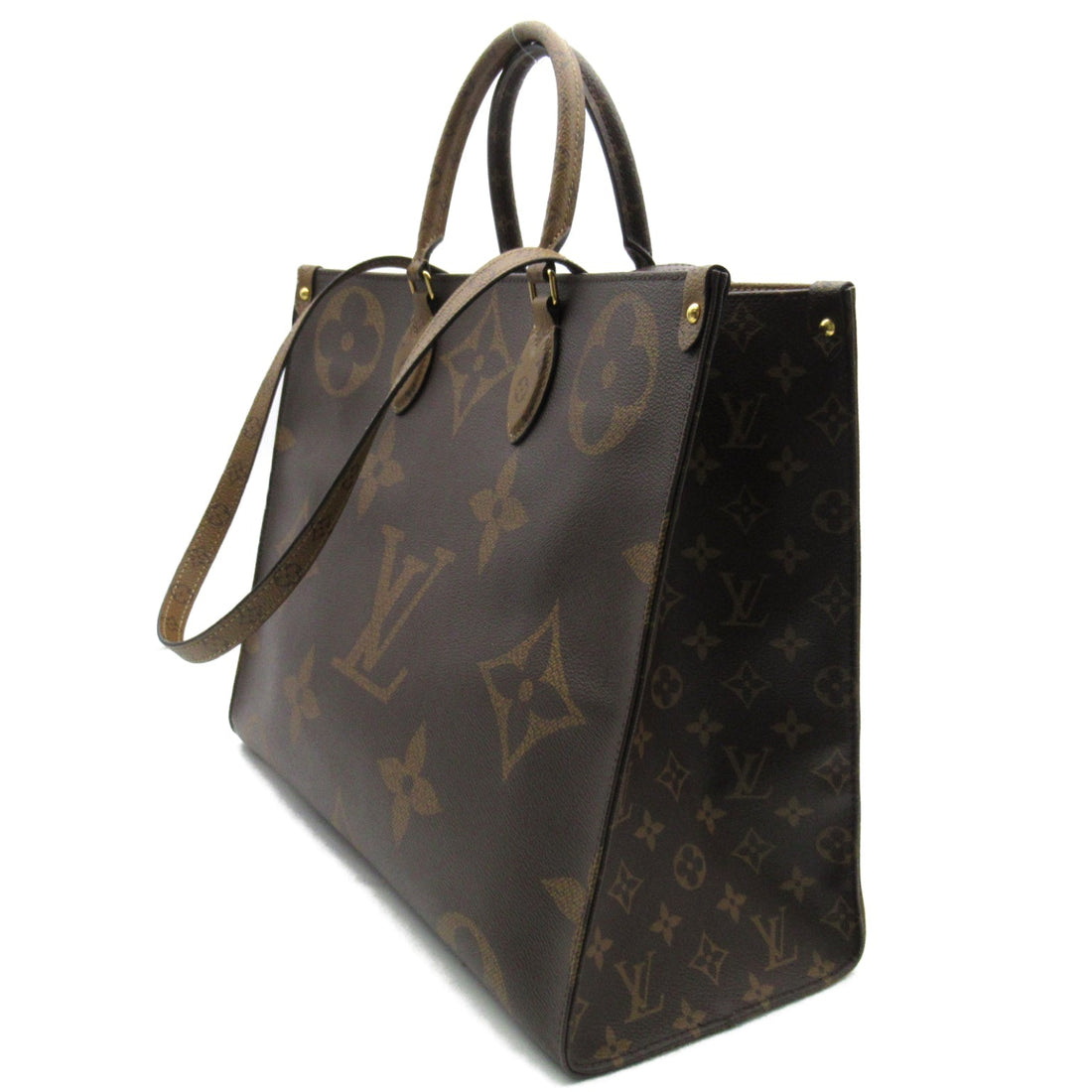 Louis Vuitton On The Go GM 2w Shoulder Bag 2way Shoulder Bag PVC Coated Canvas Monogram Giant  Brown  M45320