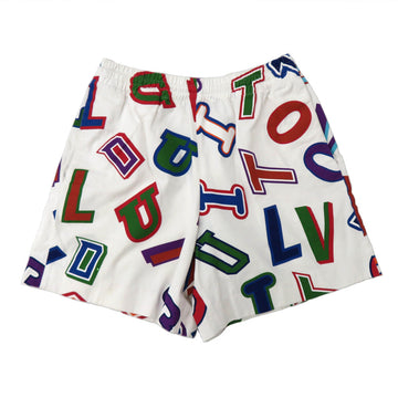 Louis Vuitton NBA Printed Shoes 21AW M Size White X Multicolor Half Pants Basketball Bottoms Apparel Dress  Wedding