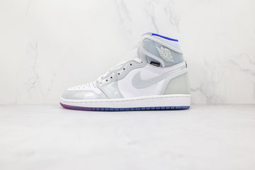 Custom White Jordan 1 High Q ( Customs And Box ), Jordan 1 Sneakers Active