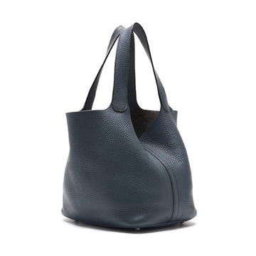 HERMES ERMES Picotin Lock MM Tote Bag  Clemence Blue Orange (Silver G ) Tortoise Bag  Start Bag Lady Back Shoulder Bag Hybrid ? Ship? Dharma Bookstore Online