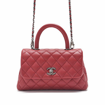 CHANEL Matrasse Coco Handle 2WAY Handbag Caviar S Red (Silver G ) Handbag  Shoulder Bag Ladies Handbag Hybrid ? Delivery? Netherlands Online