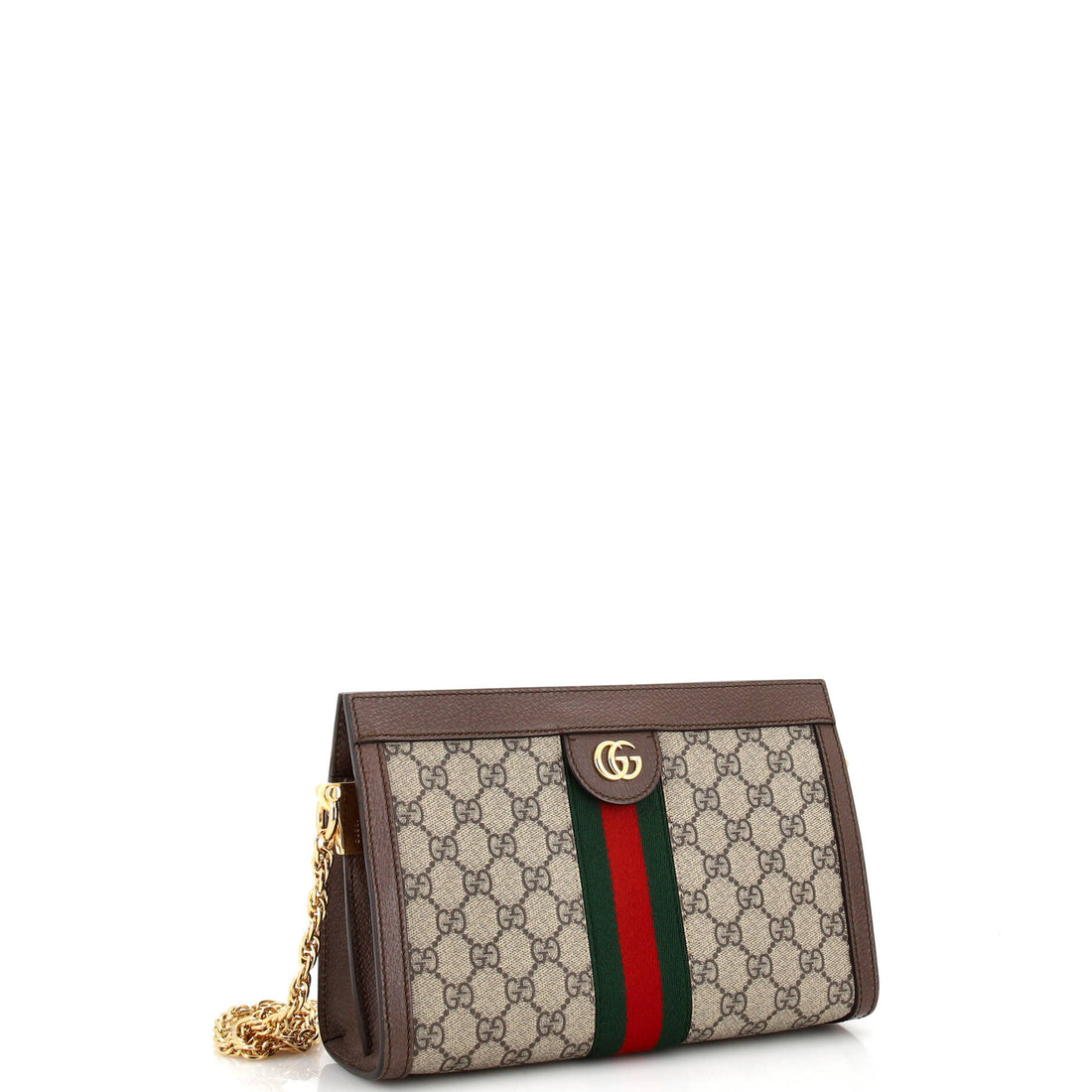 Ophidia Chain Shoulder Bag GG Coated Canvas Small