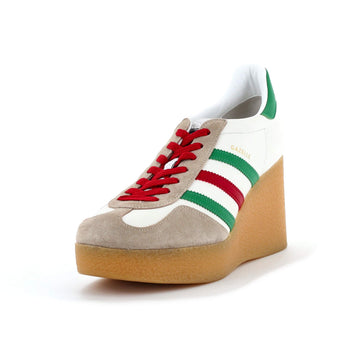 x Adidas Women's Gazelle Wedge Sneakers Leather with Rubber