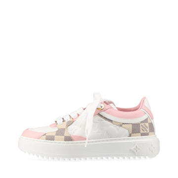Louis Vuitton Time Outtrain 21 Years Leather Trainers 34.5  Multicolor MS1201 Monogram Damiet    Bag
