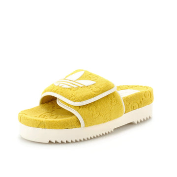 x Adidas Women's Platform Slide Sandals Terry Cloth