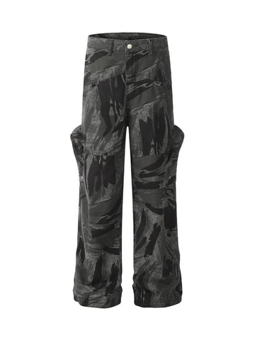 Makersluxe Multi-Pocket Camo Cargo Pants