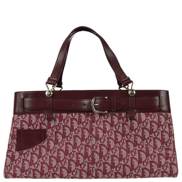 Christian Dior 2002 Bordeaux Trotter Tote Handbag