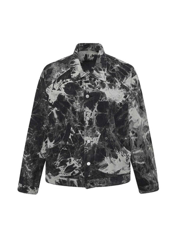 MakersluxeVintage Letter Embroidered Denim Jacket