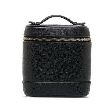 Chanel Coco Handbag Vanity Bag Black G Caviar S  Chanel