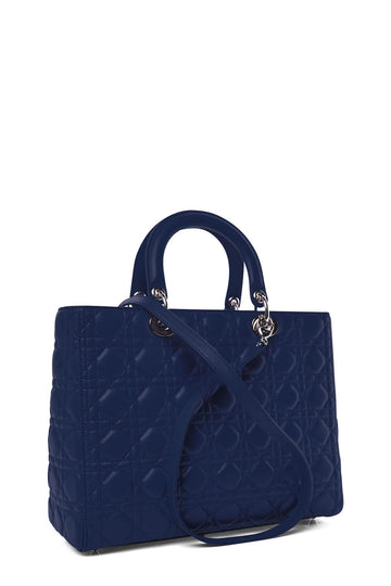 Large Lady Dior Navy