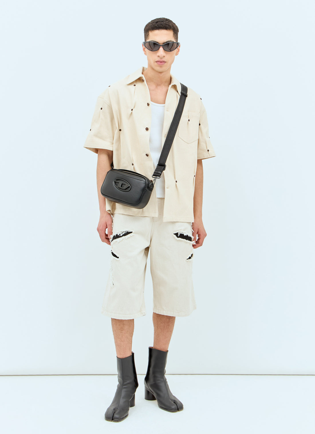 Diesel Men Holi-D Camera Crossbody Bag