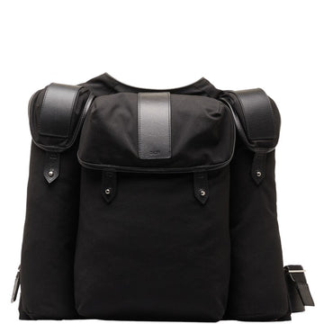Dior Rucksack Backpack Black Silver Nylon Leather Men Dior Rucksack